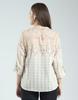 MONTE CARLO Womens Printed Band Neck 3/4 Sleeve Regular Fit Top