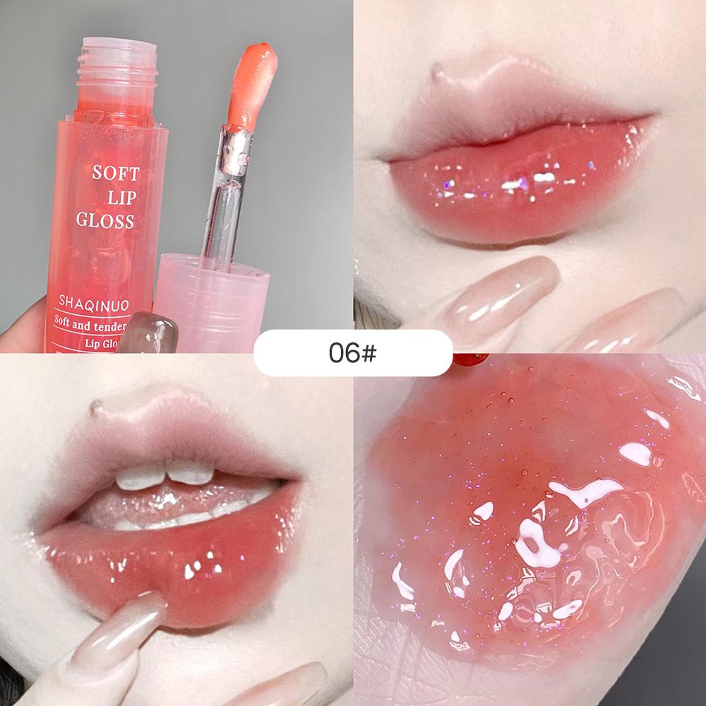 SHAQINUO Moisturizing Lip Gloss, Lightweight Lip Oil Plump Lips Mirror Clear Lipstick