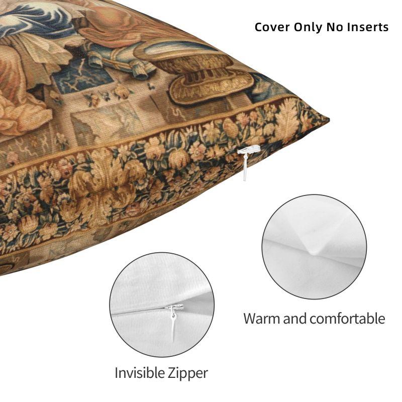 Custom Aubusson Tapestry 18th Birth Of The Virgin Mary Luxury Pillow Cover Bedroom Decoration Vintage French Floral Car Cushion