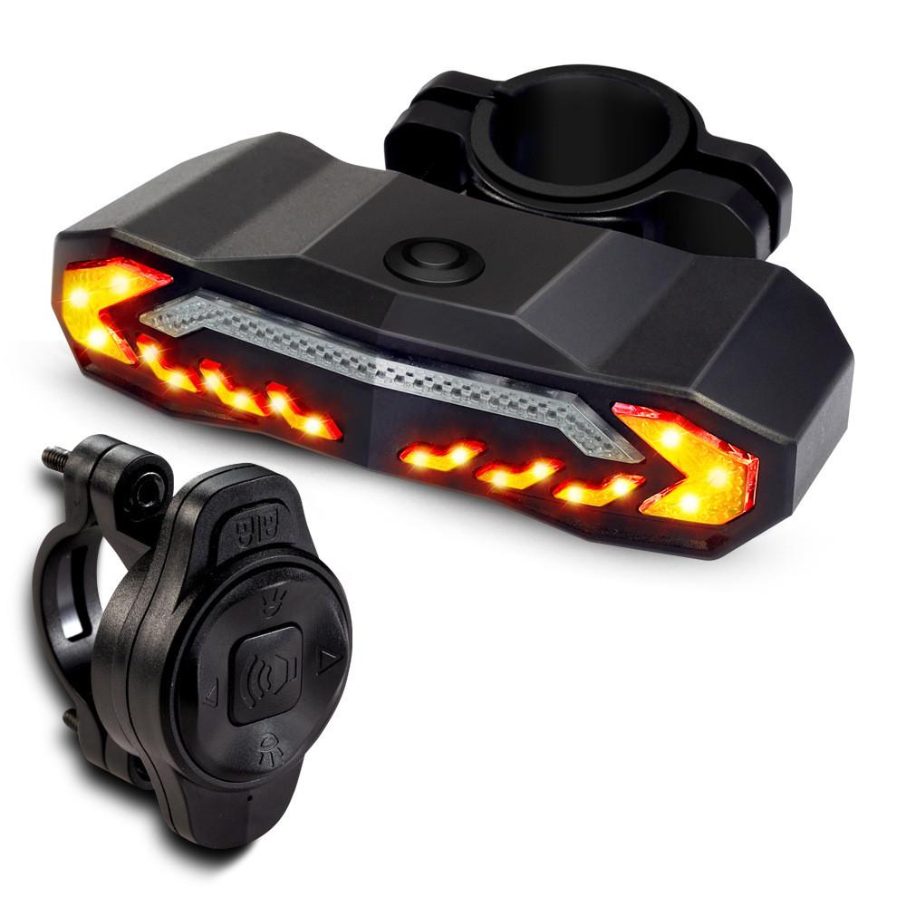 Bicycle Brake Sensor Smart Tail Light With Waterproof Ip65 And Remote Control For Night Riding Safety