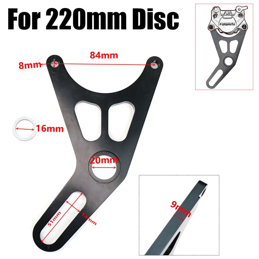 Brzdový třmen pro elektrokolo jedna sada Píst 84 mm Montáž Přední Zadní kolo Držák pro 180 200 220mm Brzdový kotouč pro Honda Yamaha Kawasaki