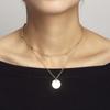 ins popular jewelry, multi-layer personalized sequins stacked necklace, fashionable and simple layered collarbone chain
