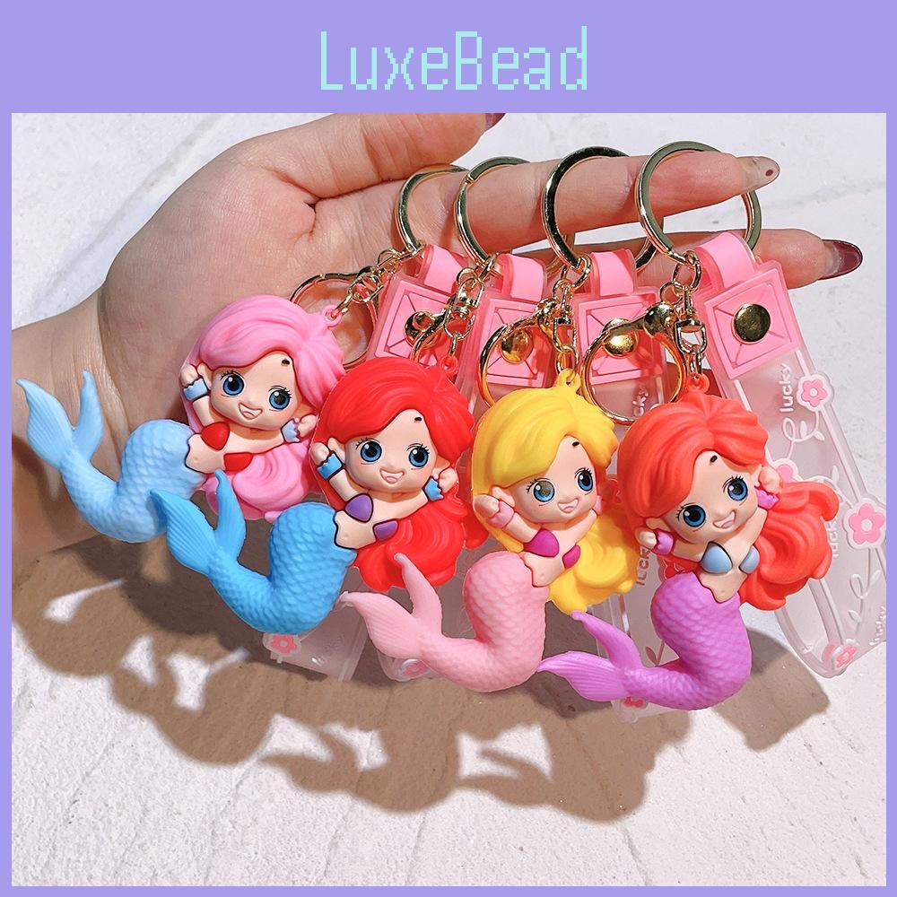Enchanting Mermaid Princess Keychain 2024 Silicone Keyring Pvc Gift For Women
