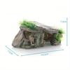 1PC Reptile Hiding Hole Climbing Sunbathing Platform Turtle Hiding Hole Resin Decoration and Scenery Fish Tank Aquarium Landscape