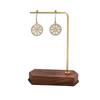 Walnut Beech Wood Earring Display Stand and Jewelry Photo Prop