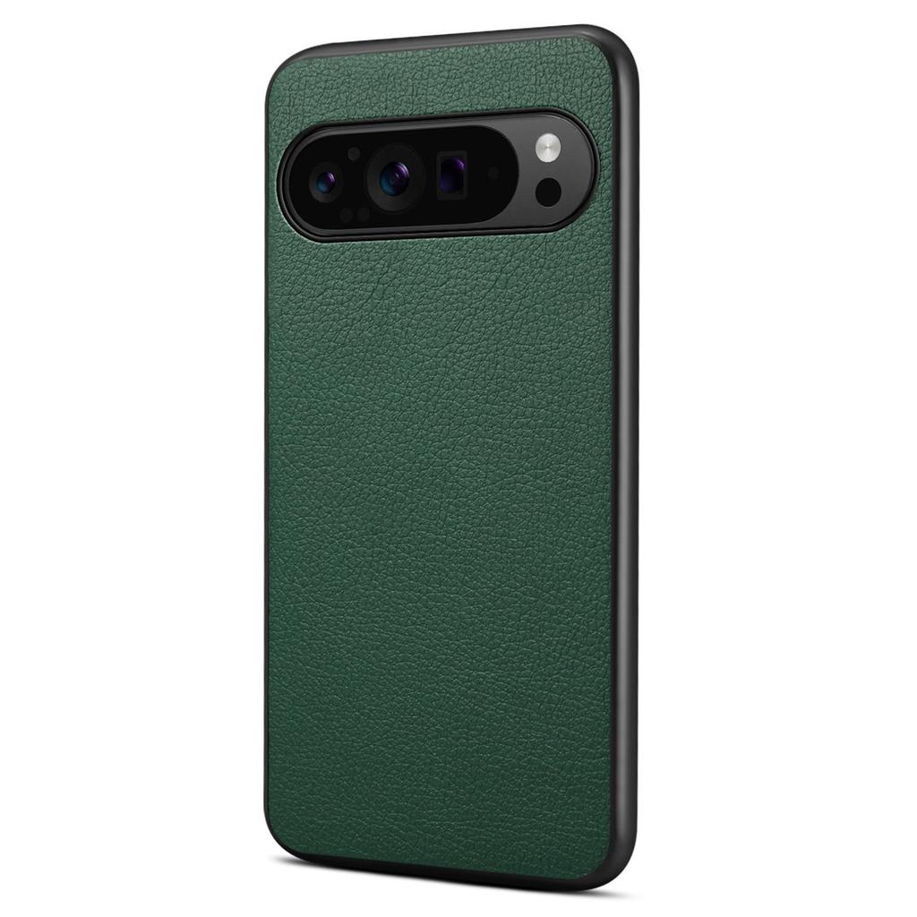 For Google Pixel 10/Pixel 10 Pro Case Calf Texture Leather+PC+TPU Phone Cover