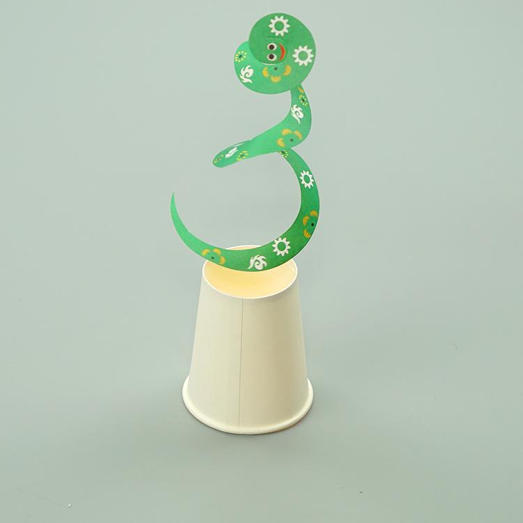 Homemade Diy Rotating Paper Snake Kindergarten Children's Steam Science And Technology Small Homemade Scientific Experiment Toy