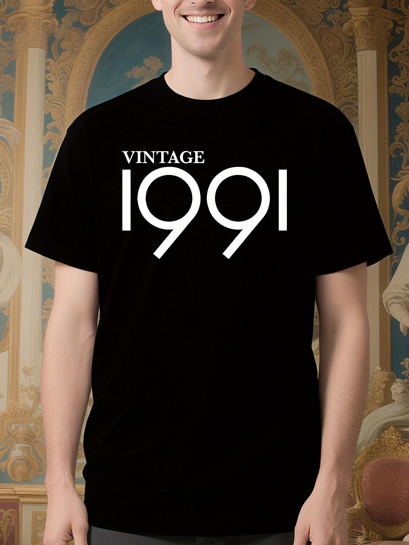 Vintage 1991 Tshirt - Retro 33Rd Birthday Party Shirt XL