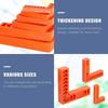 4PCS 90 Degree Right Angle Clamps Set 3/4/6 Inch Plastic Positioning Ruler for Woodworking Measuring Fixing Auxiliary Tools