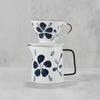 Set Blue and White Porcelain Painted Ceramic Coffee Filter Cup Creative Filter Paper Drip Filtering Home  Hand Made Cup