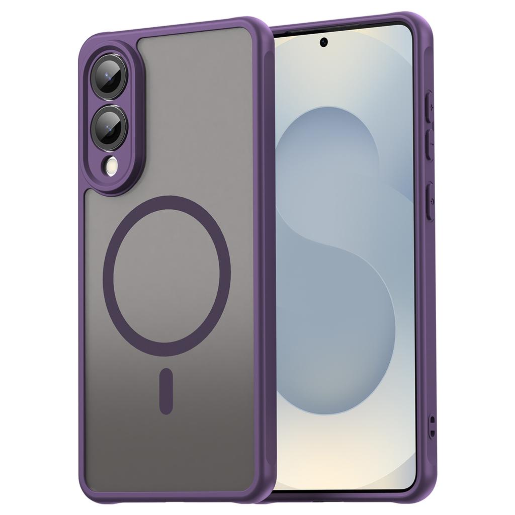 Dla Samsunga Galaxy S25 Etui Edge Kompatybilne z MagSafe Odporne na upadki PC+TPU Pokrowiec na telefon