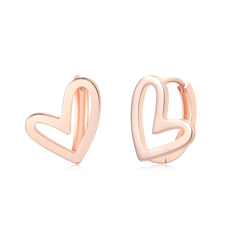 WESTISLAND Lovely Heart One-Touch Earrings PG_WI5173420