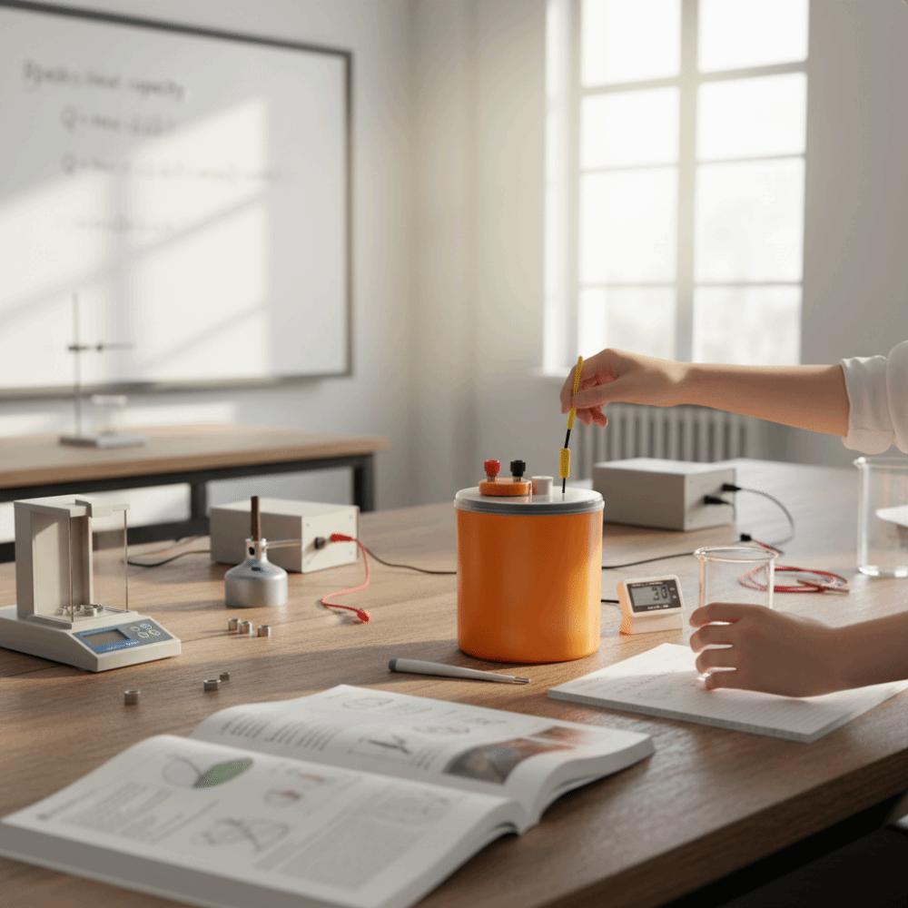 Specific Heat Measurement Calorimeter PVC Double Wall Electric Heat Equivalent Heat Measurement Equipment Accurate Measurement