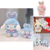 Serie Sanrio Kuromi Melody Cinnamoroll Bambola di Peluche Giocattolo Morbido Fatto a Mano Per Fan di Anime