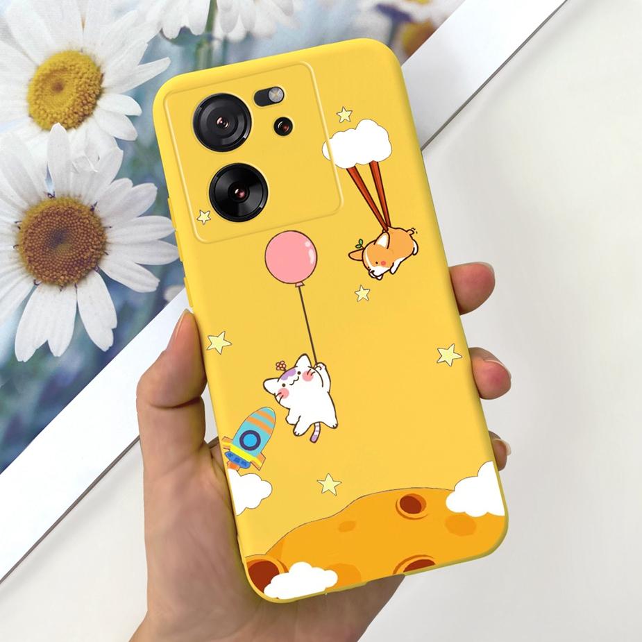 For Xiaomi 13T Pro Case Lovely Candy Painted Back Cover 6.67'' Soft Silicone Phone Case For Xiaomi Mi 13T Pro 13TPro Fundas Capa
