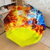 1pc Fire Tennis Pattern Umbrella Design Automatic Opening and Closing Umbrella, High-quality Travel Umbrella,  C1128238