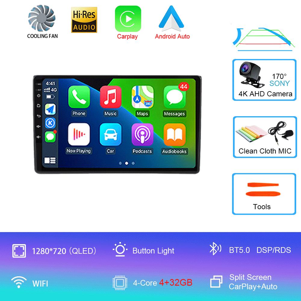 Android 14 Car Radio Wireless Carplay Android Auto For Wuling Hongguang 2025 Multimedia GPS Player Head Unit No 2 Din 2din Dvd