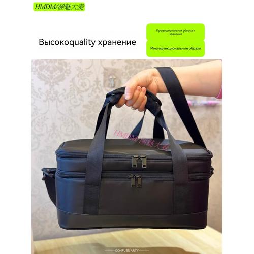Portable Three-Layer Makeup Organizer Bag, Multi-functional Hand Carry for Professional Artists