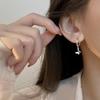 Silver Color Butterfly Flower Bow Zircon Earrings Women Luxury  Gorgeous Jewelry Accessories