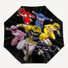 1pc Power Rangers Umbrella, Automatic Opening, Portable 3-Fold Design, 8-Rib Iron Frame, Outdoor, Perfect Gift for Fans, Travelers, Daily Use, Festiva
