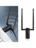 AX3000M USB WiFi 6E Adapter 6GHz/5GHz/2.4GHz Für PC Desktop Laptop, Kabelloser Netzwerk-Dongle Mit 5dBi Antennen