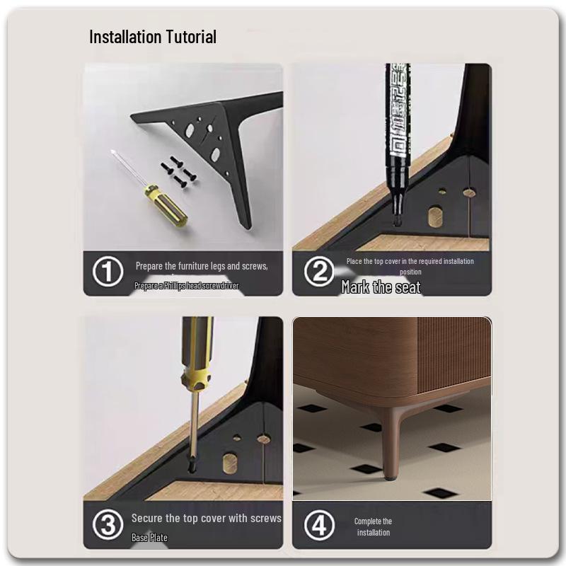 European Style Half-Round Sofa, TV Cabinet, Coffee Table, Bathroom Cabinet, and Furniture Feet Table Leg Accessories