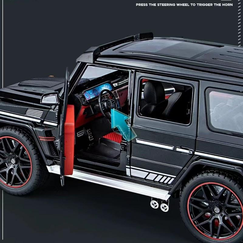 1/18 G800 Off Road Vehicle Alloy Car Model Die cast Metal Model Car Simulation Sound and Light Children's Toy Gifts Collectibles