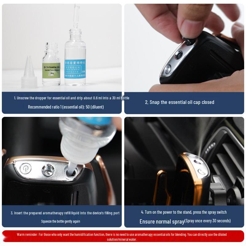 Fully Automatic Multifunctional Car Air Vent Phone Holder with Perfume Aroma Spray