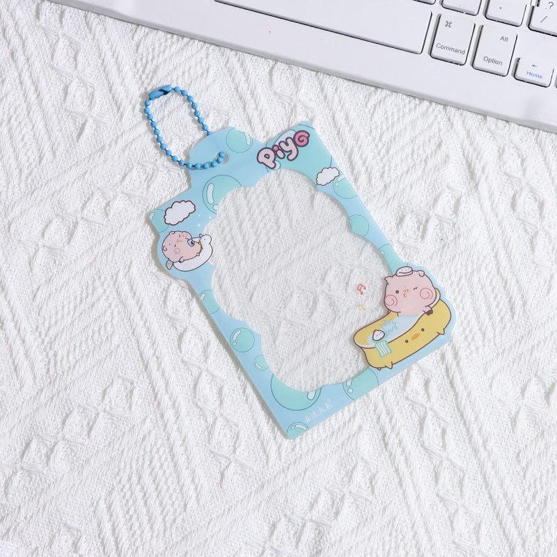PVC Transparent B8 Hard Card Holder with Protective Film for Small Cards