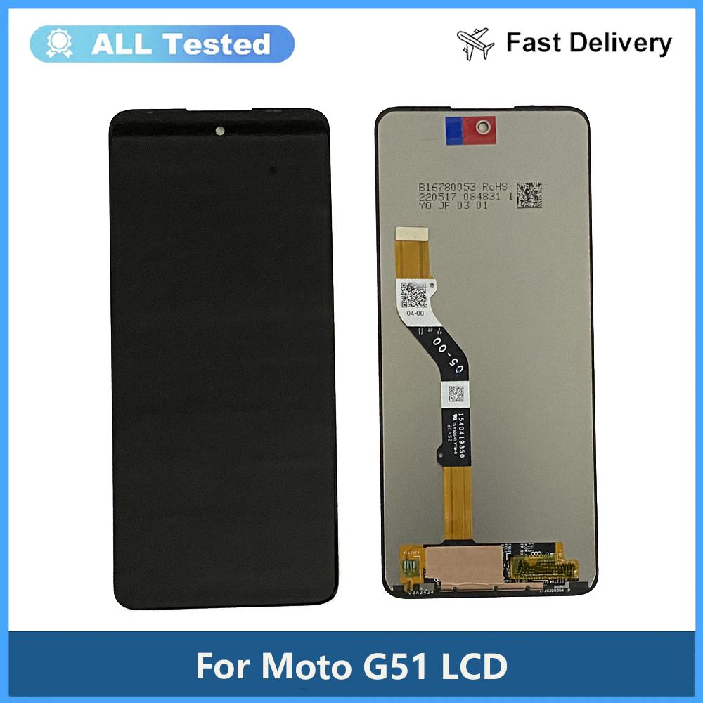 LCD Screen and Digitizer Full Assembly For Moto G51 5G