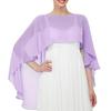 Sciarpa a scialle elegante con scollo a wrap e design facile da drappeggiare per donne, per banchetti, appuntamenti e occasioni casual e formali