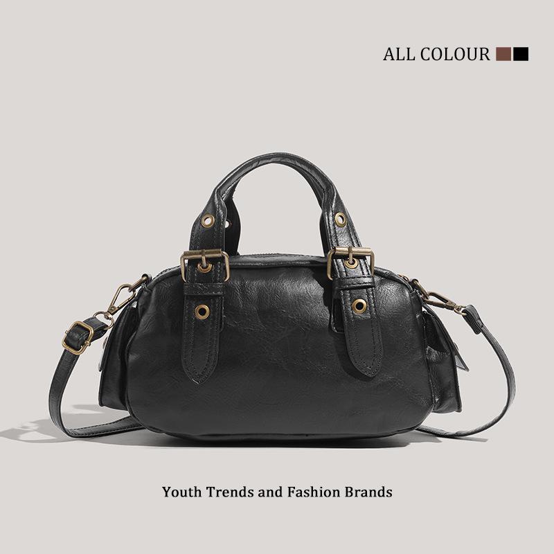 New Fashion Retro Portable Locomotive Bag Niche Design Premium Shoulder Crossbody Bag