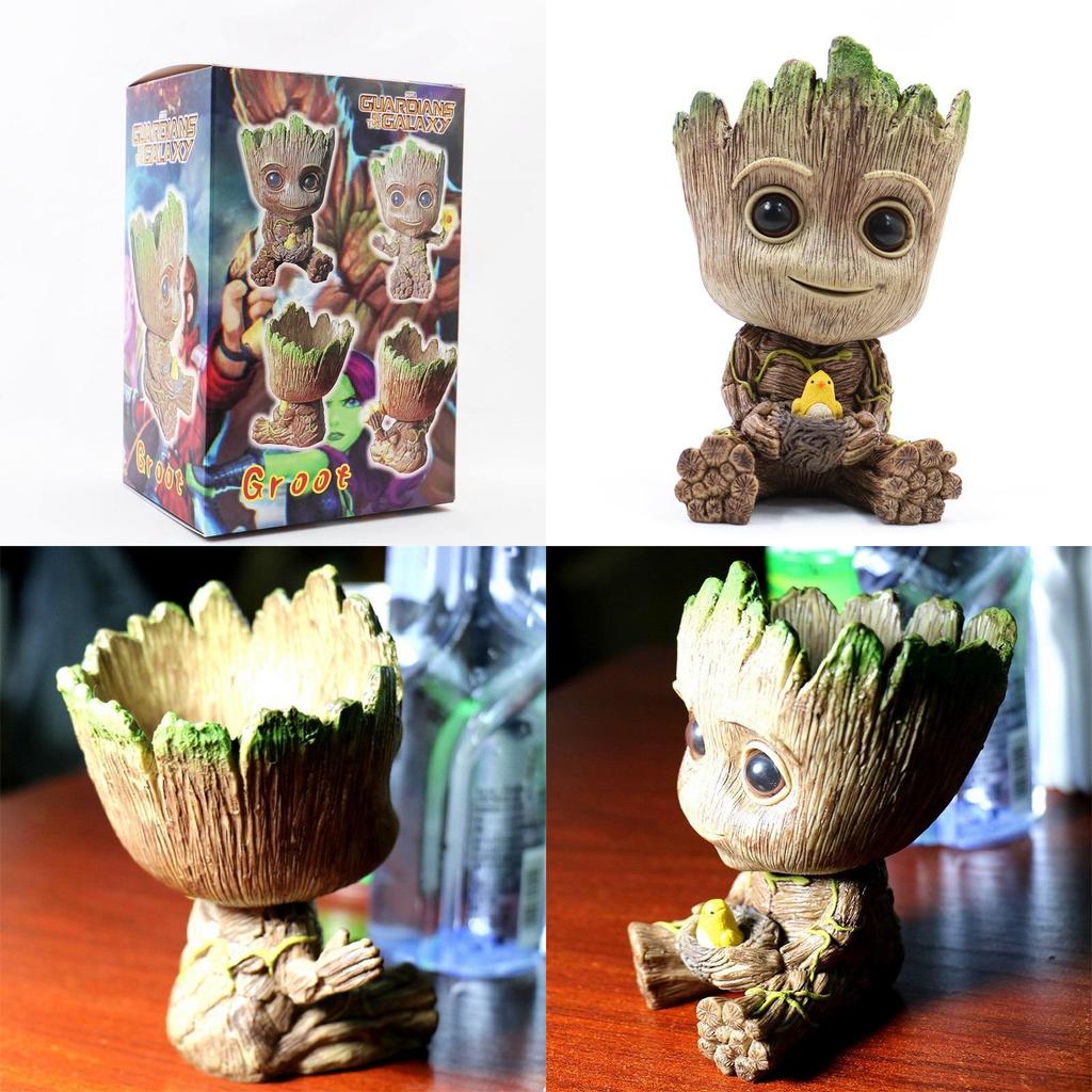 Adorable Guardians Of The Galaxy Baby Groot Tree Man Figure Flowerpot Penpot Kid Toy For Every Fan