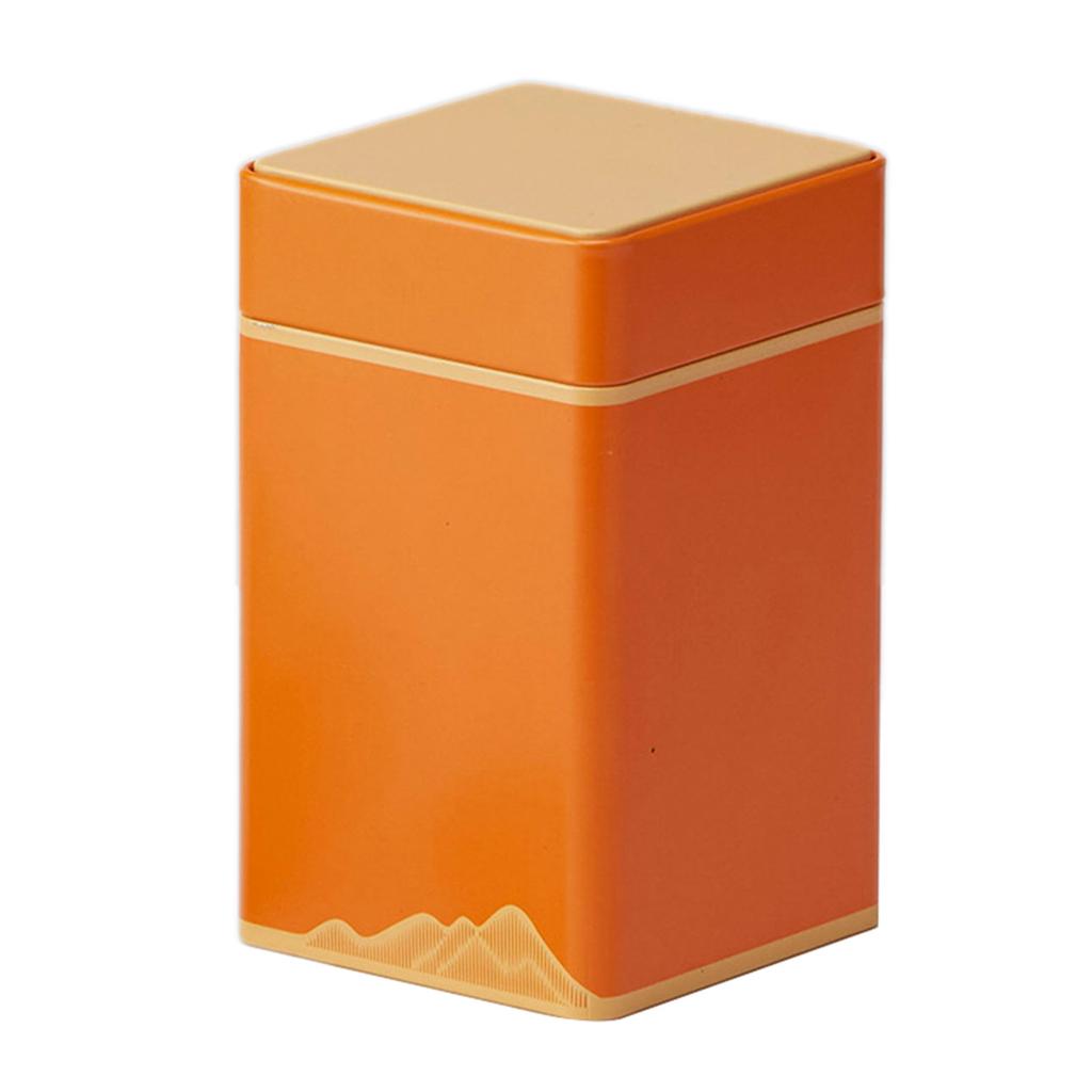 Square Metal Tins with Lids Empty Tins Box Containers Decorative Short/Tall Tins Gift Candy Loose Tea Storage Organizers
