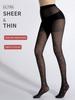 1 Pair Women Black Sweet Heart Pattern Lightweight Sheer Sexy Pantyhose Summer