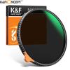 K&F CONCEPT HD ND2 To ND400 Lens Filter 9 Stop Fader Easy To Variable Adjustable Neutral Density Nano-X II Series 49mm 52mm 58mm