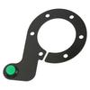 Steering Wheel Horn Button 6 Hole Carbon Fiber Comfortable Touch Sensitive Replacement For MOMO Green