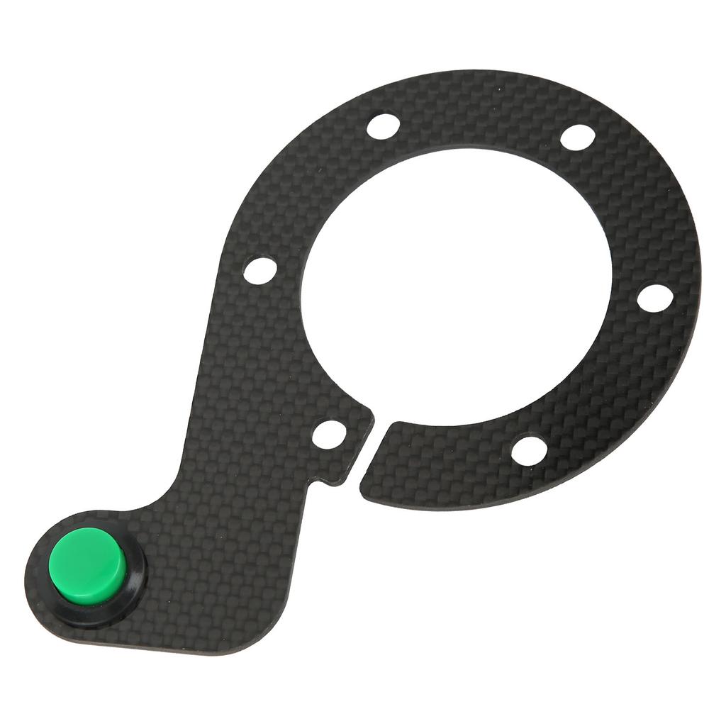 Steering Wheel Horn Button 6 Hole Carbon Fiber Comfortable Touch Sensitive Replacement For MOMO Green