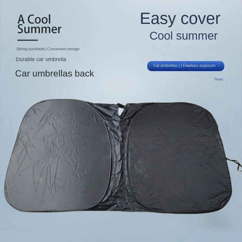Car Sunshade Front Windshield Heat Insulation Umbrella Sun Protection Car Sunshade Car Sun Protection Retractable Car Sunshade
