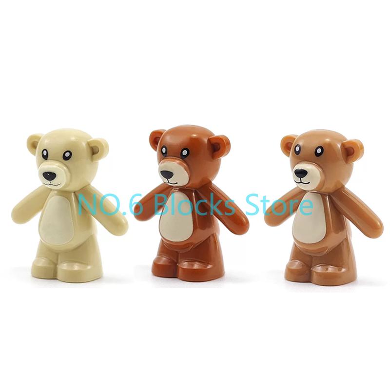 MOC Animal Building Blocks Sheep Dog Wolf Dolphin Pig Whale Elephant Educational Small Particle Zoo Scene Gift DIY Brick Toy S15
