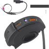 Motorcycle Dual USB Phone GPS Fast Charger Adapter Handlebar Mounting Charging