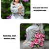 Holy Mother and Baby Family Resins Figure with LED Light Religious Home Decors Inspirational Christmas or Faith Gift