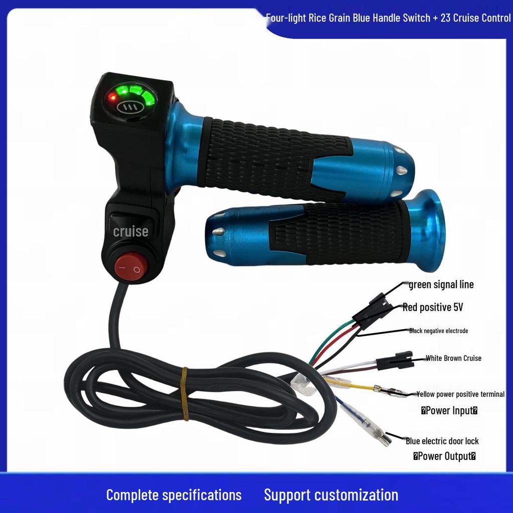 Four-Light Switch with 23V Display Electric Bike Throttle Grip