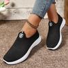 Changfengshu Shoes Women's Processing Customized New Flying Weaving Women's Shoes Versatile Comfortable Casual Shoes Lightweight Soft-soled Single Sho