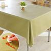 ZISIZ Cotton Linen Style Laminated Tablecloth