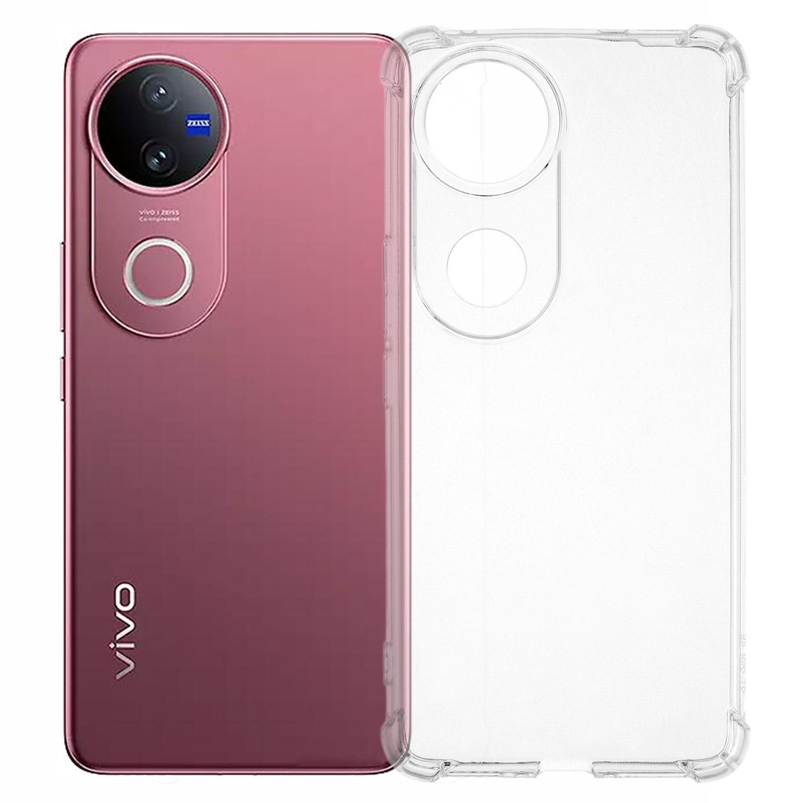 

Для vivo V50 5G Чохол для телефону Посилені чотири кути Прозорий чохол з ТПУ проти падінь As Shown A