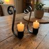 Rustic Farmhouse Metal Candle Holder for Mason Jars Vintage Style Jar Candle Insert  Wedding Party