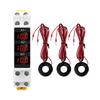 Din Rail Apmere Meter AC80V~500V 1~100A Three Phase Modular Ammeterindicator LED Digital Display Detectors