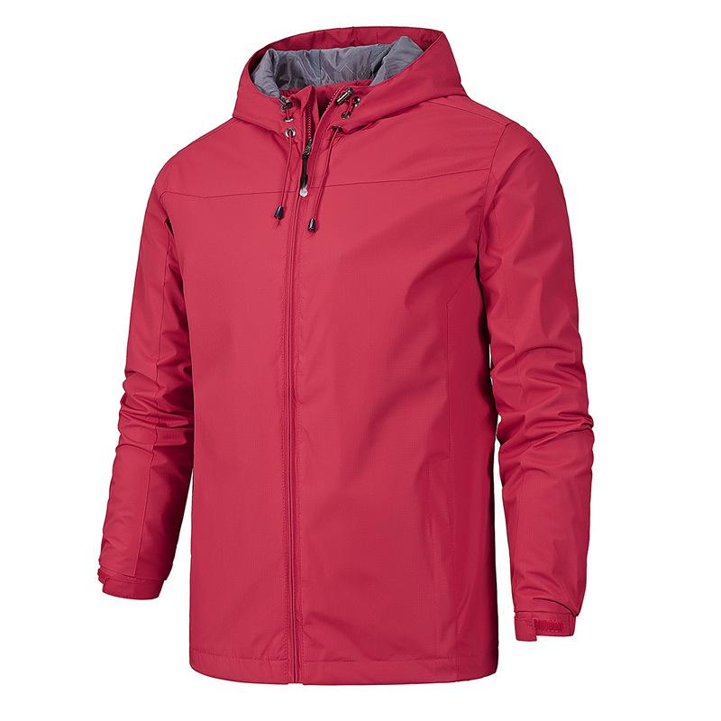 Men's Lightweight Waterproof Windbreaker Jacket - Perfect for Spring/Autumn, Fishing, Hiking, and Outdoor Activities
