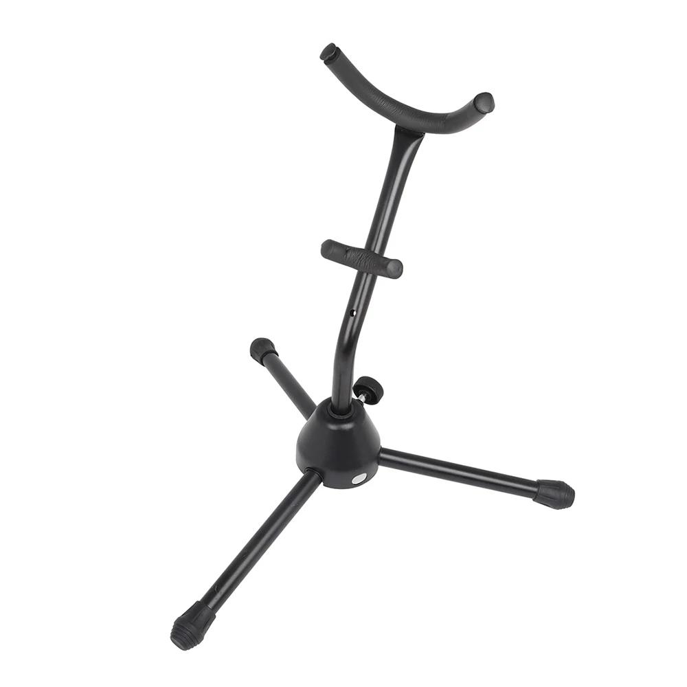Saxophone Stand Foldable Portable Metal Sax Tripod Holder Saxophone Support Bracket Woodwind Musical Instrument Accessories